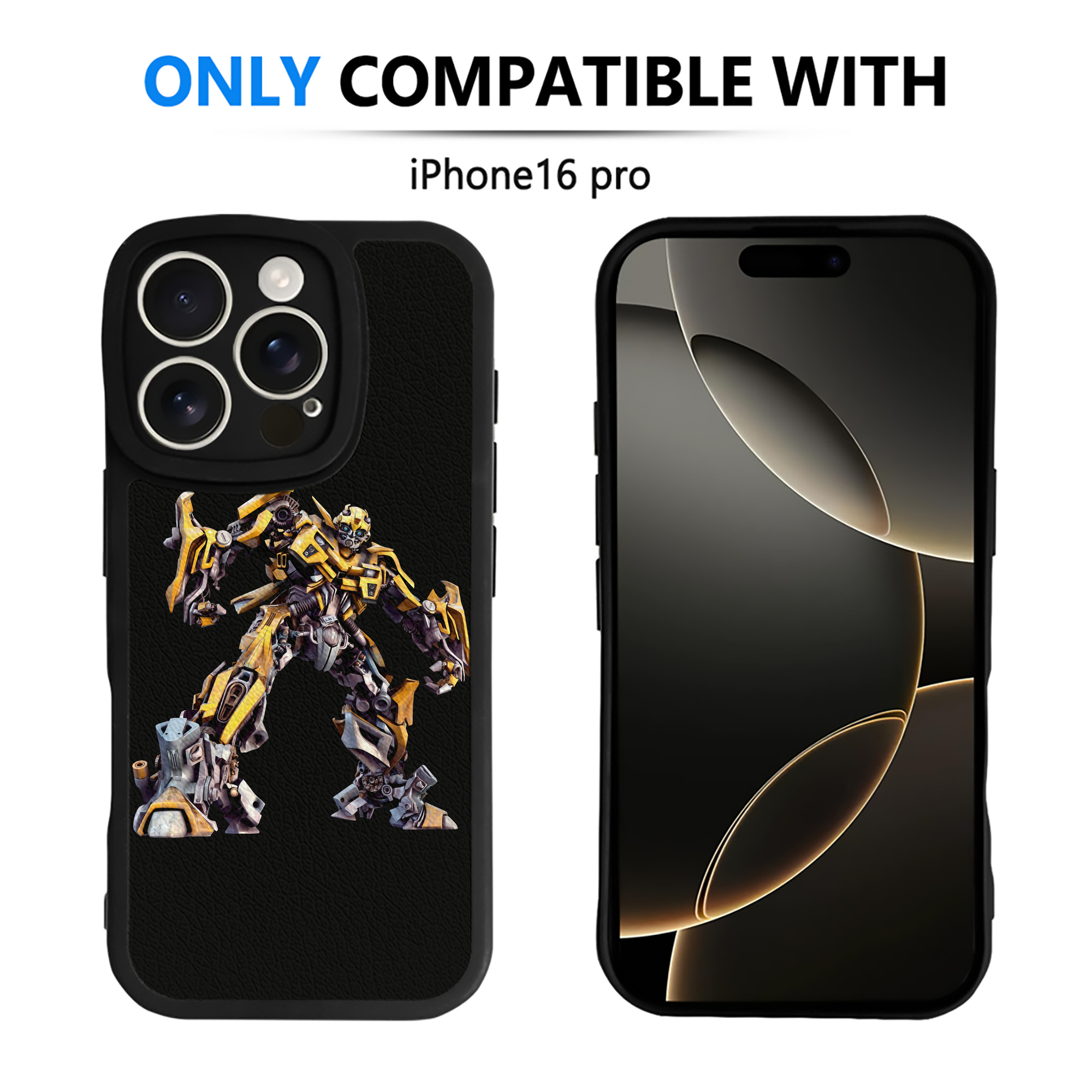 （画像用） Transformers トランスフォーマー 【iPhone 16シリーズ対応】シリコンスマホケース（レザー調） 材質：シリコン